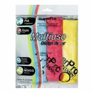 PANO MICROFIBRA MULTIUSO C/4 SUPERPRO