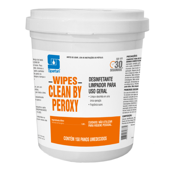 WIPES CLEAN BY PEROXY  125 UN PANO UMEDECIDOS