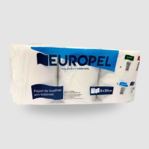 PAPEL TOALHA  BOBINA 100% BRANCO WHITE PAPER 20CM X 100M