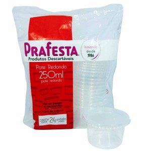 POTE REDONDO 250 ML  PRAFESTA