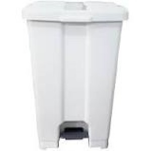 LIXEIRA QUADRADO C/PEDAL 60 LTS BRANCO P60
